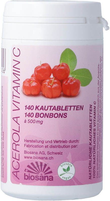 Comprimés de vitamine C Biosana Acerola 140 pièces Comprimés de vitamine C Biosana Acerola 140 pièces