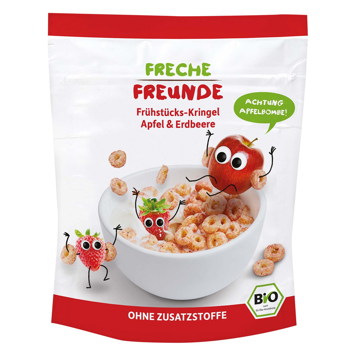 FRECHE FREUNDE Petits gâteaux pomme & fraise nouveau 125g
