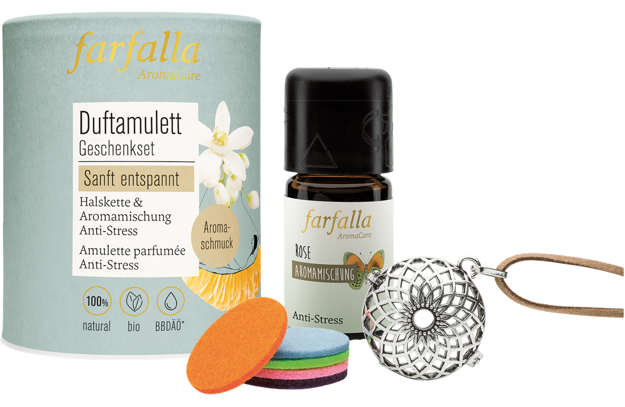 Coffret cadeau FARFALLA Amulette parfumée doucement relaxante Coffret cadeau FARFALLA Amulette parfumée doucement relaxante
