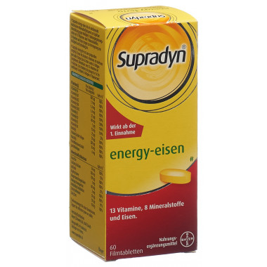Supradyn® PRO energy fer comprimés pelliculés 60 pièces Supradyn® PRO energy fer comprimés pelliculés 60 pièces