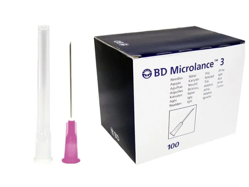 Aiguilles hypodermiques BD Microlance 3 18 G 38.1 mm 100 pièces