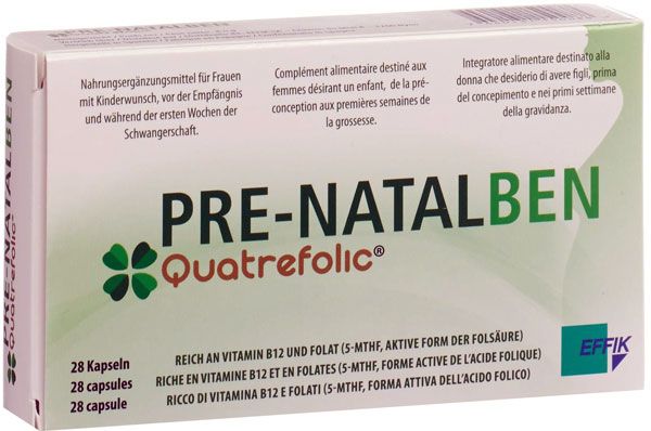 PRE NATALBEN gélules 28 pièces PRE NATALBEN gélules 28 pièces