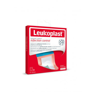 Leukoplast Leukomed Sorbact 8x10cm 3 pièces