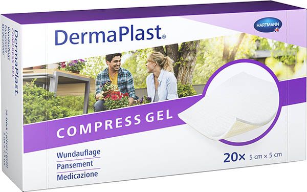 DermaPlast® Compress Gel 5x5cm 20 pièces DermaPlast® Compress Gel 5x5cm 20 pièces
