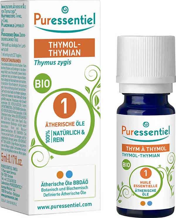 Puressentiel thym à thymol éther/huile essentielle bio 5ml Puressentiel thym à thymol éther/huile essentielle bio 5ml