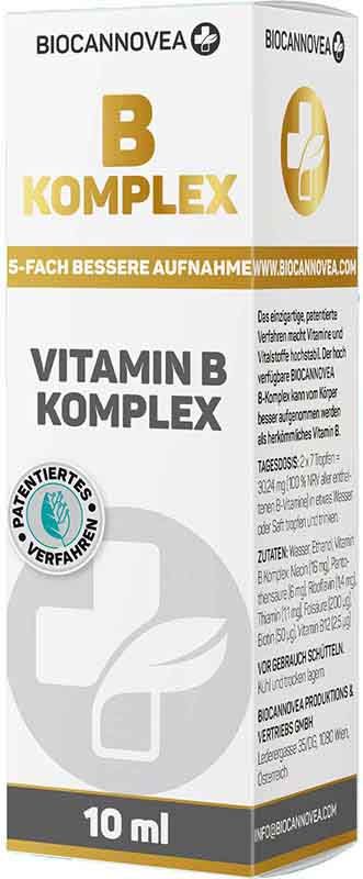 BIOCANNOVEA Complexe de vitamines B Fl 10ml BIOCANNOVEA Complexe de vitamines B Fl 10ml
