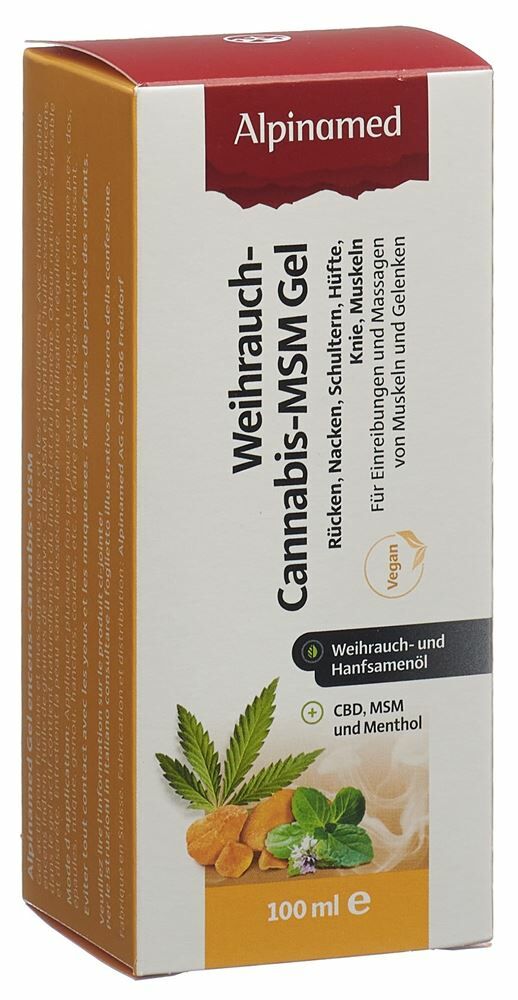 ALPINAMED Encens Cannabis MSM Gel 100ml ALPINAMED Encens Cannabis MSM Gel 100ml
