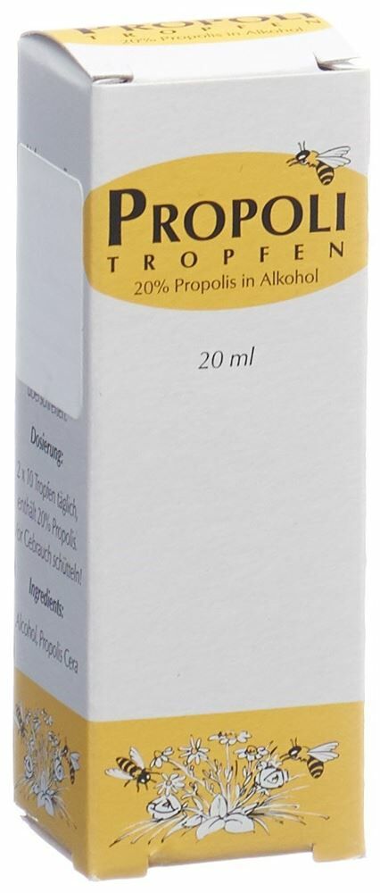 Propoli gouttes 20 % dans l'alcool 20ml Propoli gouttes 20 % dans l'alcool 20ml