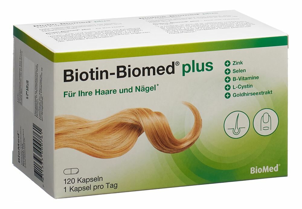 Biotine-BioMed® plus gélules 120 pièces Biotine-BioMed® plus gélules 120 pièces