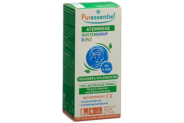 Puressentiel voies respiratoires sirop contre la toux enfant 140ml Puressentiel voies respiratoires sirop contre la toux enfant 140ml
