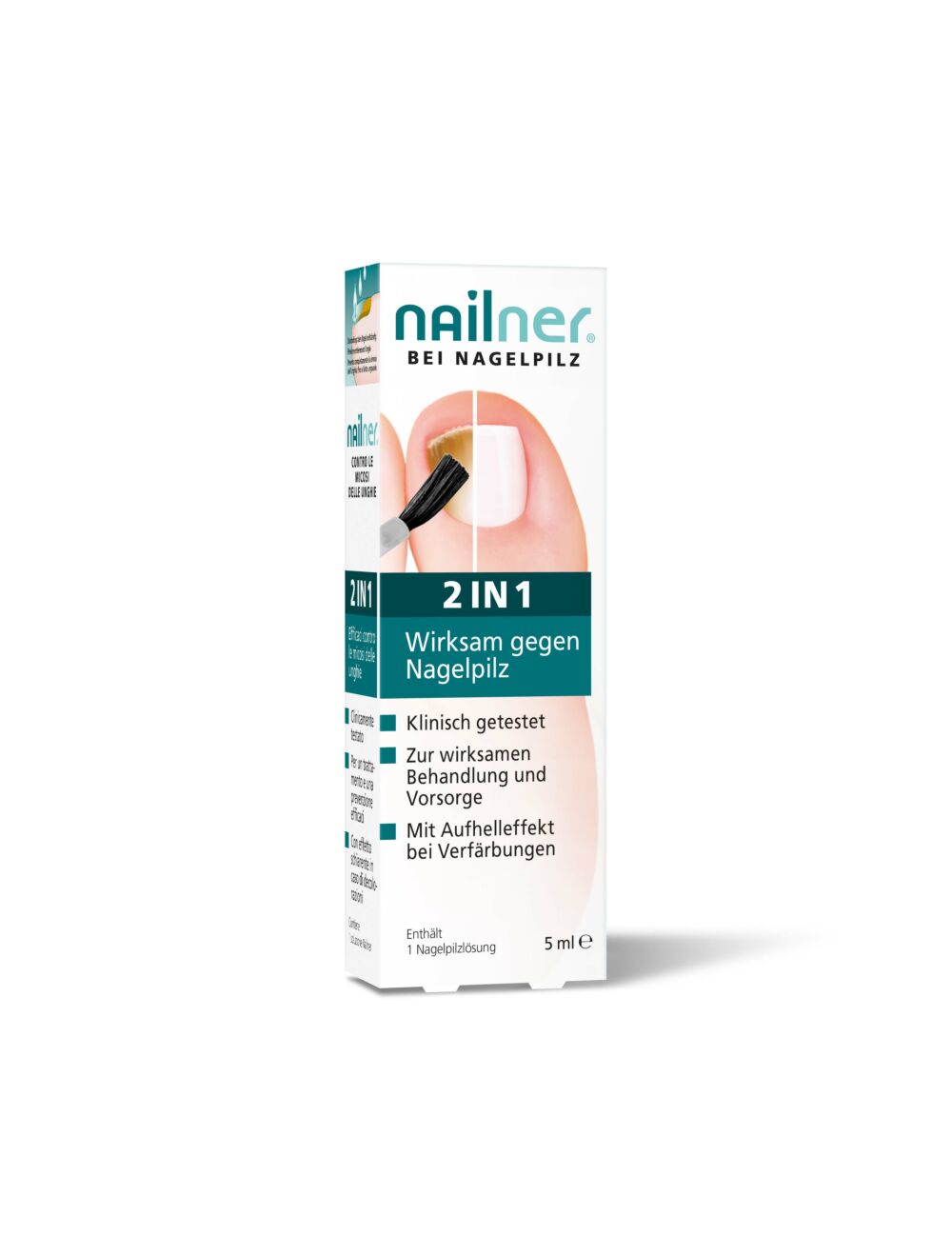 Nailner Solution contre les mycoses des ongles 2-en-1 5 ml Nailner Solution contre les mycoses des ongles 2-en-1 5 ml