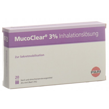 Solution pour inhalation PARI MucoClear 3 % NaCl 20 amp 4 ml
