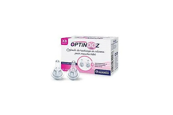 AXAMED OPTINOOZ Embouts pour nettoyage nasal 8 pièces AXAMED OPTINOOZ Embouts pour nettoyage nasal 8 pièces