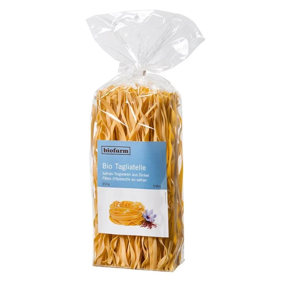 Tagliatelle à l'épeautre au safran Biofarm 350g