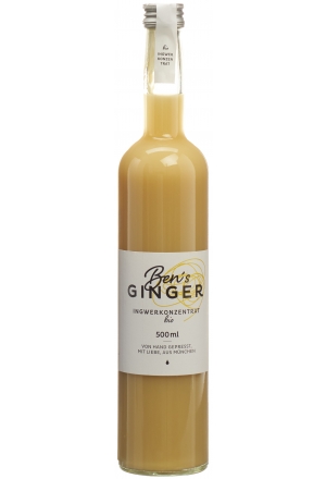 BEN'S GINGER Concentré de gingembre Bio Fl 500ml