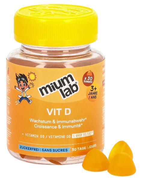 MiumLab Kids Gommes Vit D 30 pièces