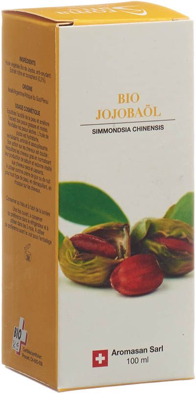 Huile de jojoba bio Aromasan 100ml Huile de jojoba bio Aromasan 100ml