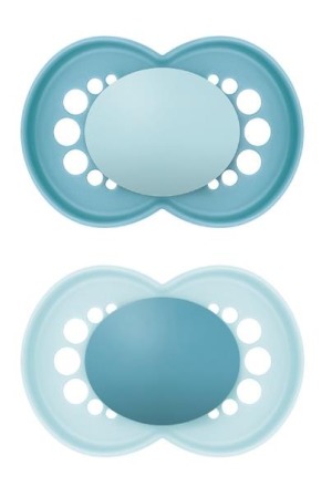 Sucette MAM Original 16-36 mois blue/blue 2 pièces