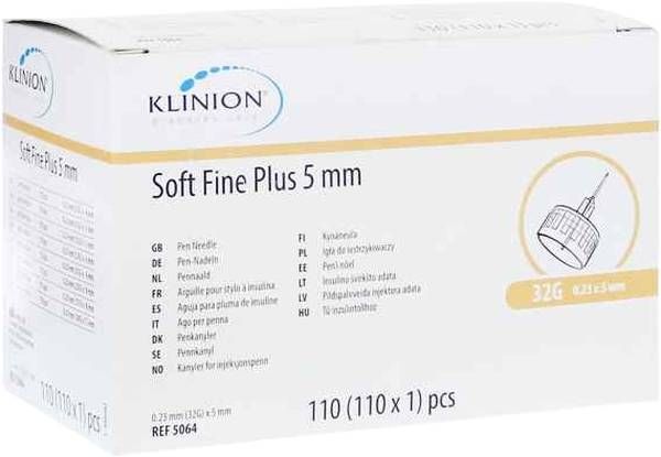 Aiguille Klinion Soft Fine PIus Pen 0.23mm 32G x 5mm, 110 pièces Aiguille Klinion Soft Fine PIus Pen 0.23mm 32G x 5mm, 110 pièces