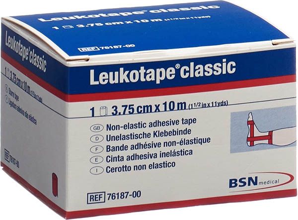Leukotape® classic bande de pansement 10mx3.75cm rouge Leukotape® classic bande de pansement 10mx3.75cm rouge