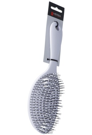 Brosse à démêler Herba 3D Spiral 23cm blanche grande