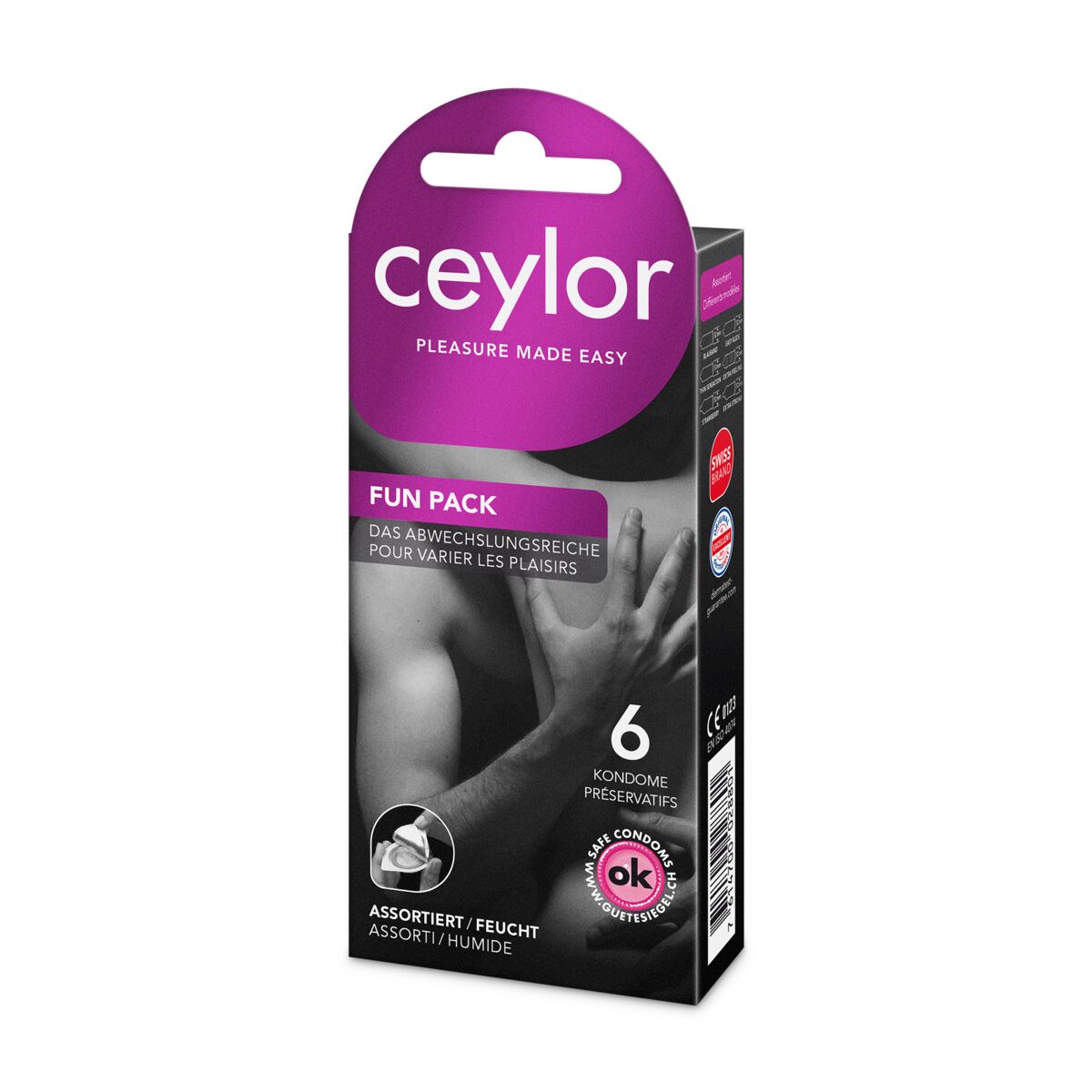 ceylor® Fun Pack Préservatif avec réservoir 6 pièces ceylor® Fun Pack Préservatif avec réservoir 6 pièces