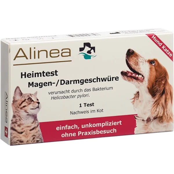 Alinea test à domicile pour animaux H pylori chien et chat