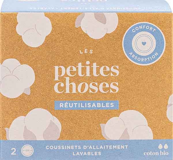 LES PETITES CHOSES Coussinets d'allaitement Bio 2 pièces LES PETITES CHOSES Coussinets d'allaitement Bio 2 pièces