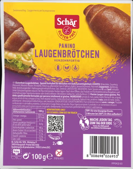 Schär Petits pains à la saumure sans gluten 100g
