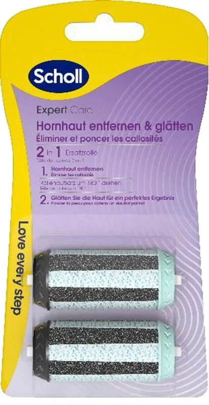 Scholl Expert Care 2-in-1 Rouleaux de pédicure 2 pièces Scholl Expert Care 2-in-1 Rouleaux de pédicure 2 pièces