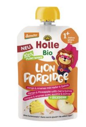 HOLLE Lion Porridge Mangue Anan Avoine Quin 110 g