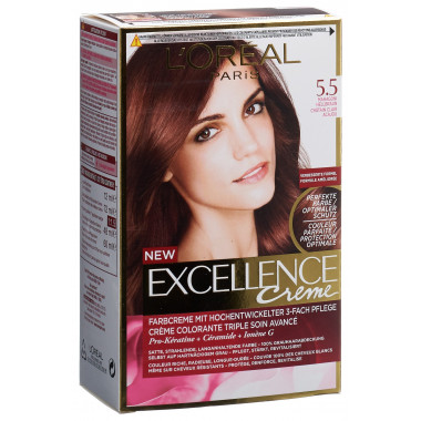 EXCELLENCE Crème Triple Prot 5.5 mahag brun clair