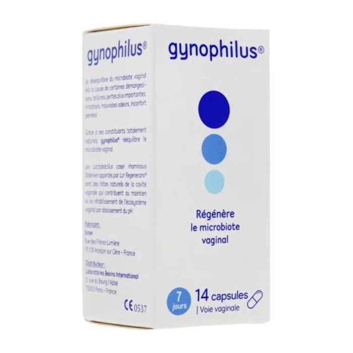 Gynophilus capsules vaginales 14 pièces