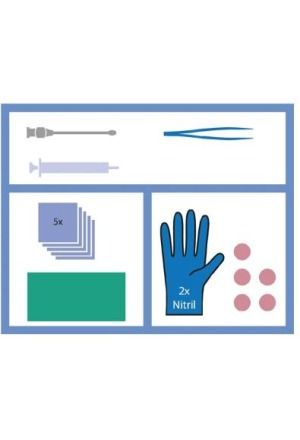 MediSet Kit de soin des plaies avec canule à bouton 478422