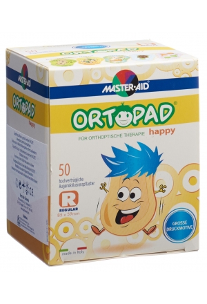 Pansement occlusif Ortopad Happy regular 50 pièces