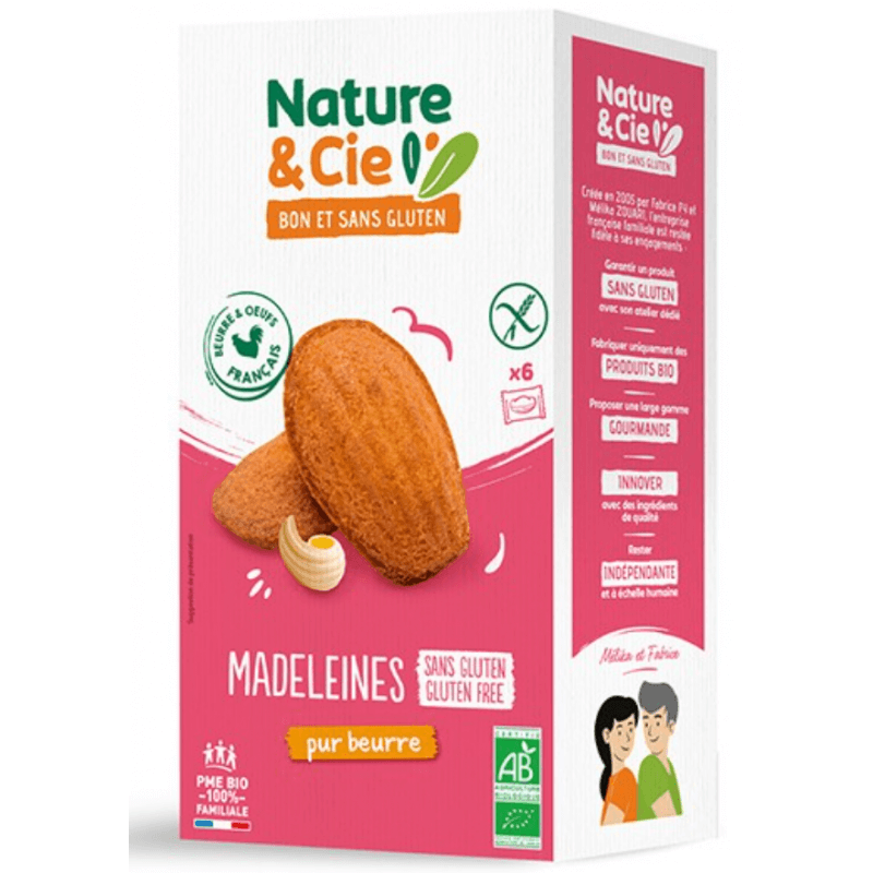 Nature & Cie Madeleines au beurre sans gluten 6 x 25g