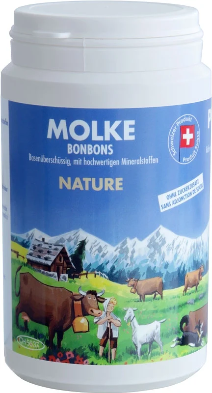 Bonbons au petit-lait nature Biosana, boîte de 190g