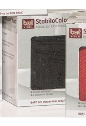 BORT STABILO COLOR bande 4cmx5m cohésive noire BORT STABILO COLOR bande 4cmx5m cohésive noire