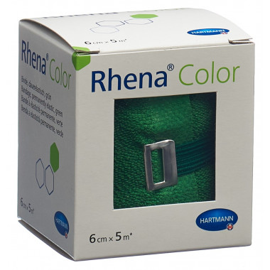 Bandes élastiques Rhena Color 6cmx5m vert