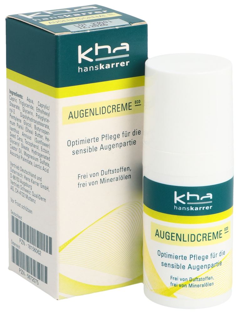 HANS KARRER Crème pour les paupières Eco Disp 15ml HANS KARRER Crème pour les paupières Eco Disp 15ml