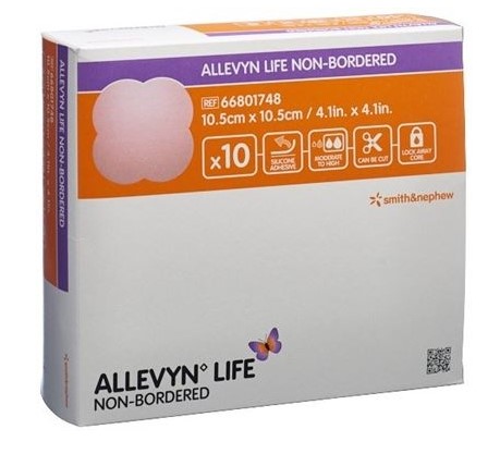 Allevyn Life Non-Bordered 10.5x10.5cm 10 pièces