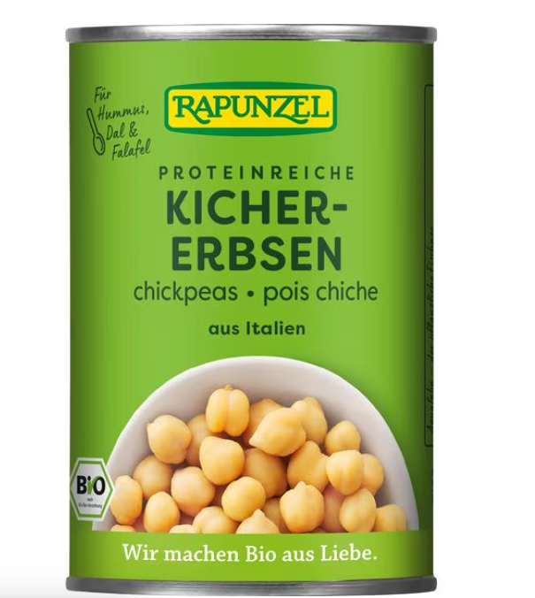 Rapunzel Pois chiches prêts à l'emploi Ds 400g Rapunzel Pois chiches prêts à l'emploi Ds 400g
