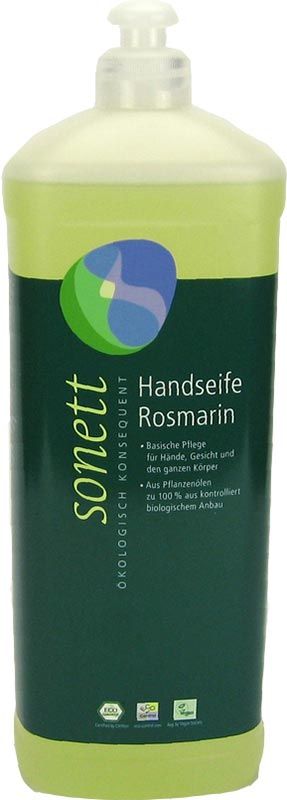 Sonett Savon pour les mains Romarin Recharge 1lt Sonett Savon pour les mains Romarin Recharge 1lt