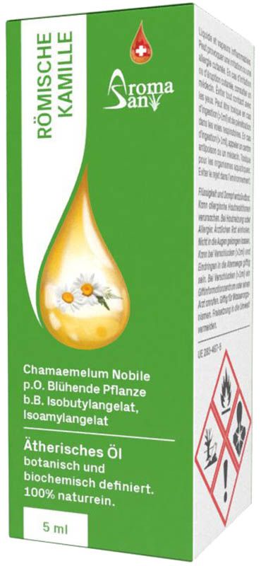 Aromasan Camomille romaine éther/huile en boîte 5ml Aromasan Camomille romaine éther/huile en boîte 5ml