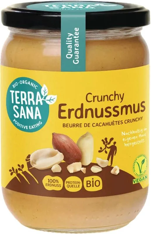 TERRASANA Purée d'arachides croquante bio 500g