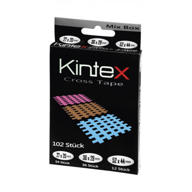 Kintex Cross Tape Mix Box pansements 102 pièces Kintex Cross Tape Mix Box pansements 102 pièces