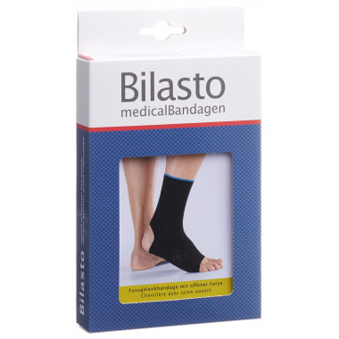 Chevillère Bilasto L talon ouvert noir/bleu Chevillère Bilasto L talon ouvert noir/bleu