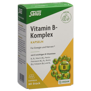 Gélules de vitamine B complexe Salus 60 pièces Gélules de vitamine B complexe Salus 60 pièces