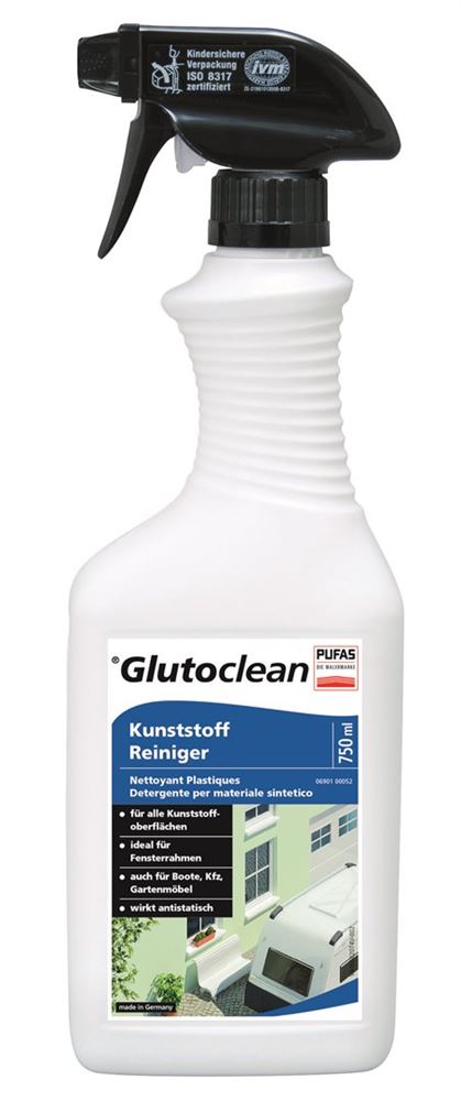 GLUTOCLEAN nettoyant pour plastique Fl 750ml GLUTOCLEAN nettoyant pour plastique Fl 750ml