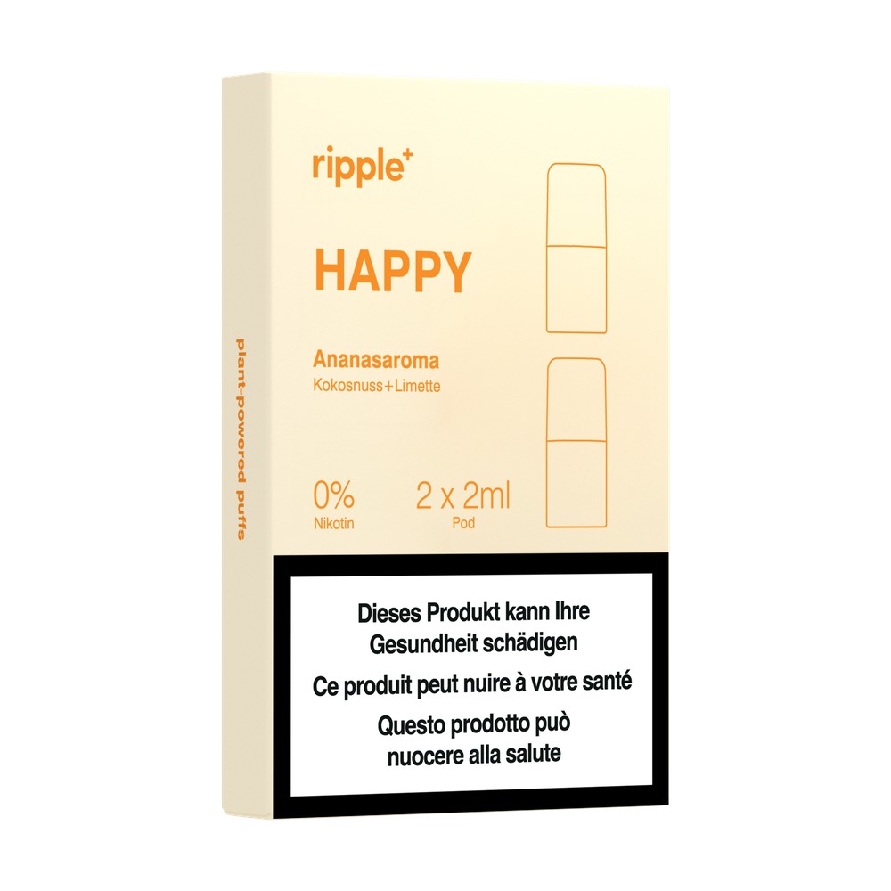 RIPPLE+ HAPPY Arôme ananas noix de coco + citron vert